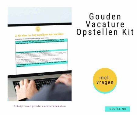 Vacature opstellen Kit GoudenAnanas.nl